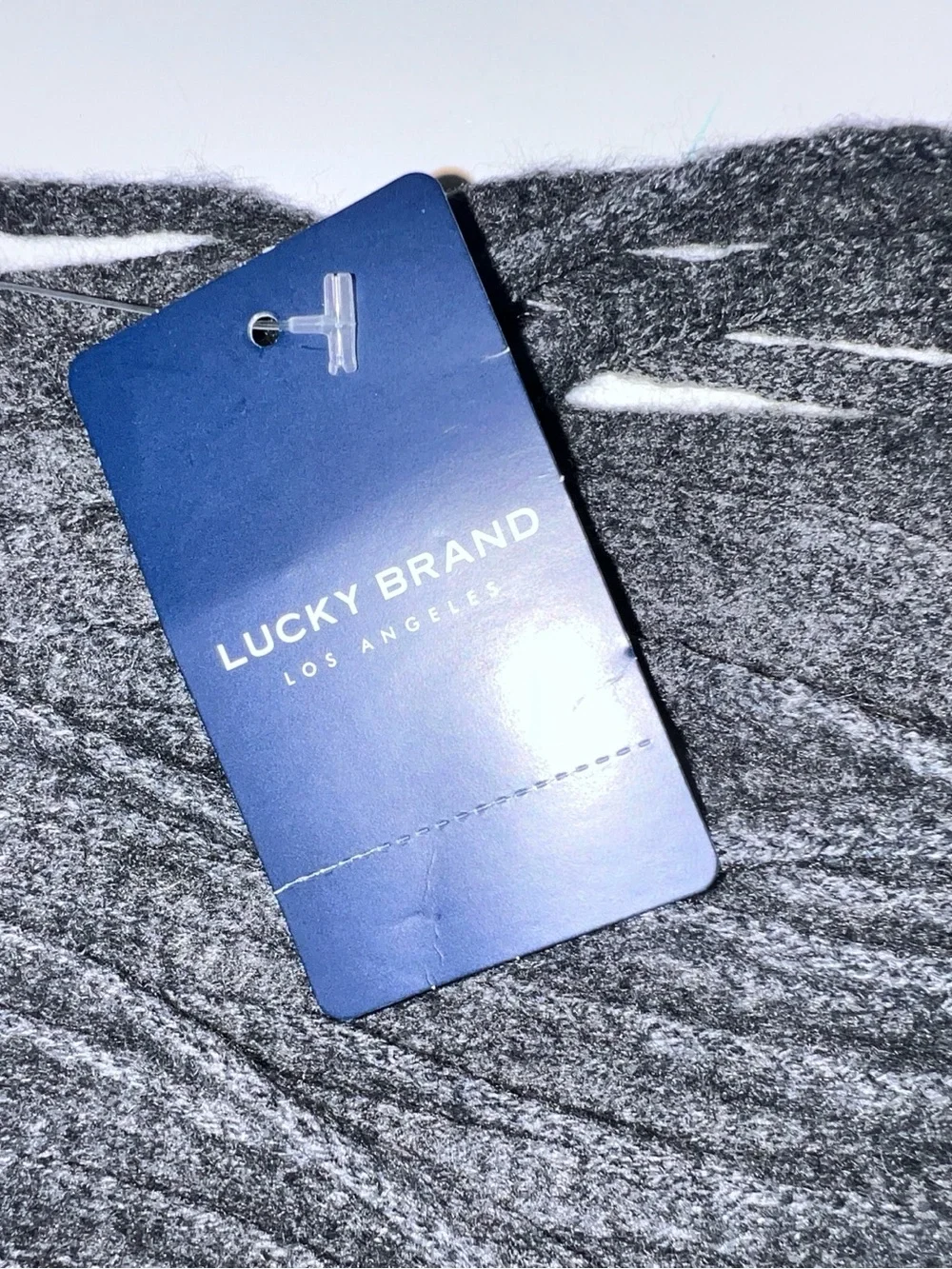 NWT Lucky Brand | Brushed Charcoal Gray Winter Scarf with Fringe